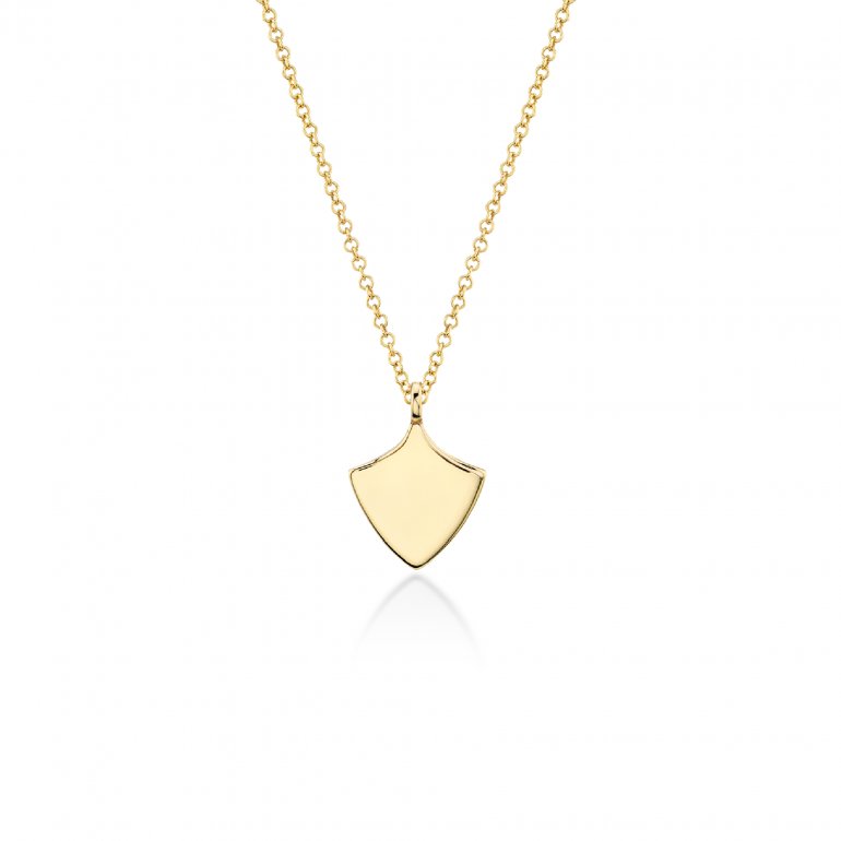 Gold Shield Necklace