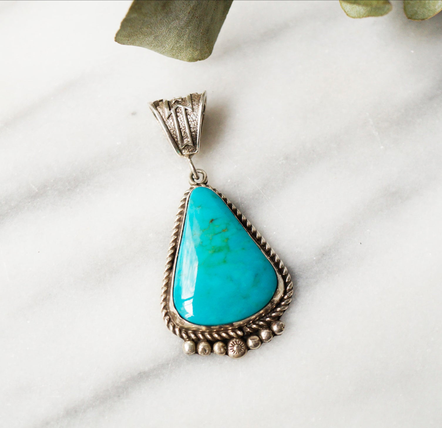 Birdseye Kingman Turquoise Pendant