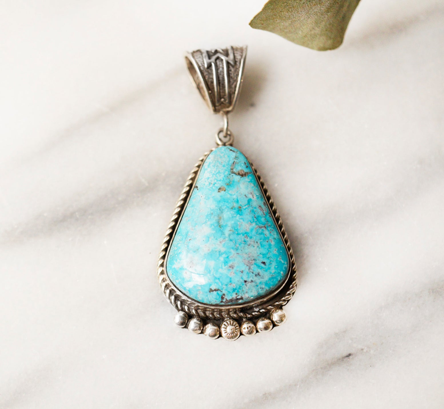 Birds Eye Kingman Turquoise Pendant