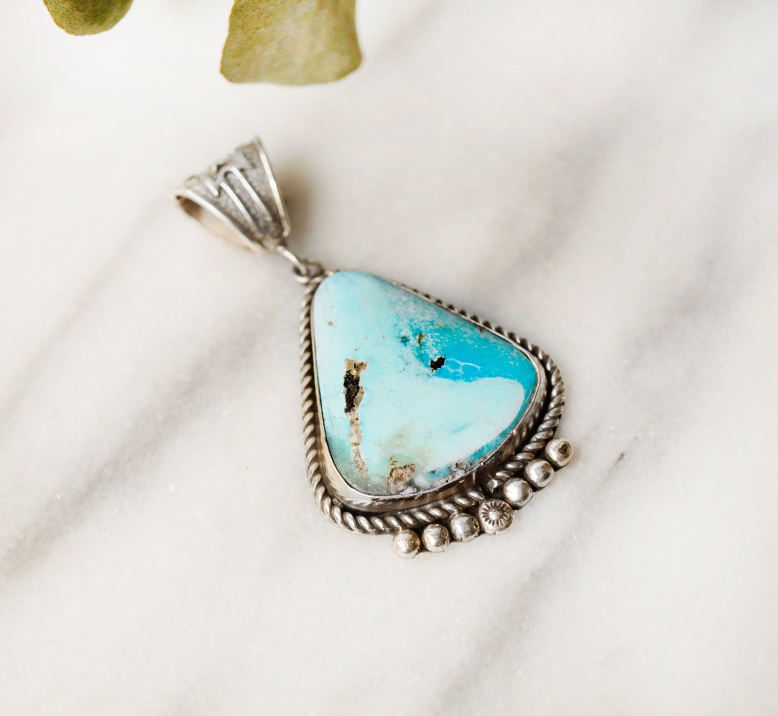 Birds Eye Kingman Turquoise Pendant