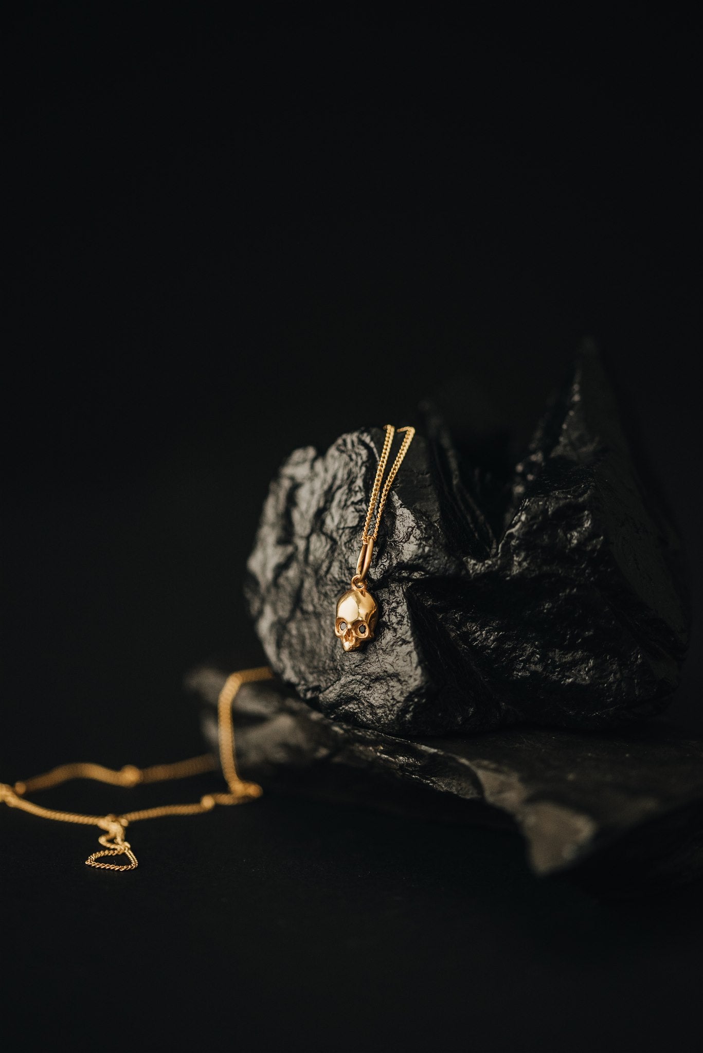Stoned Skull Necklace
