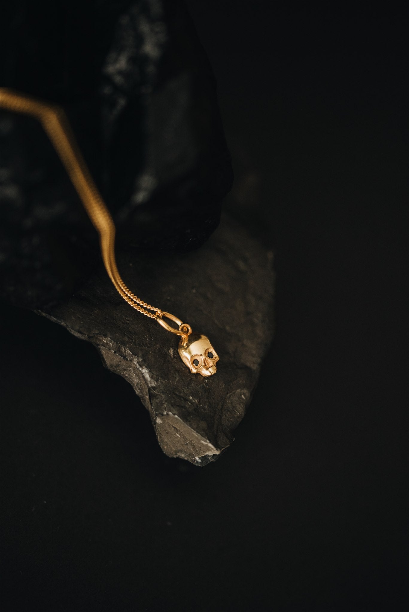 Stoned Skull Necklace