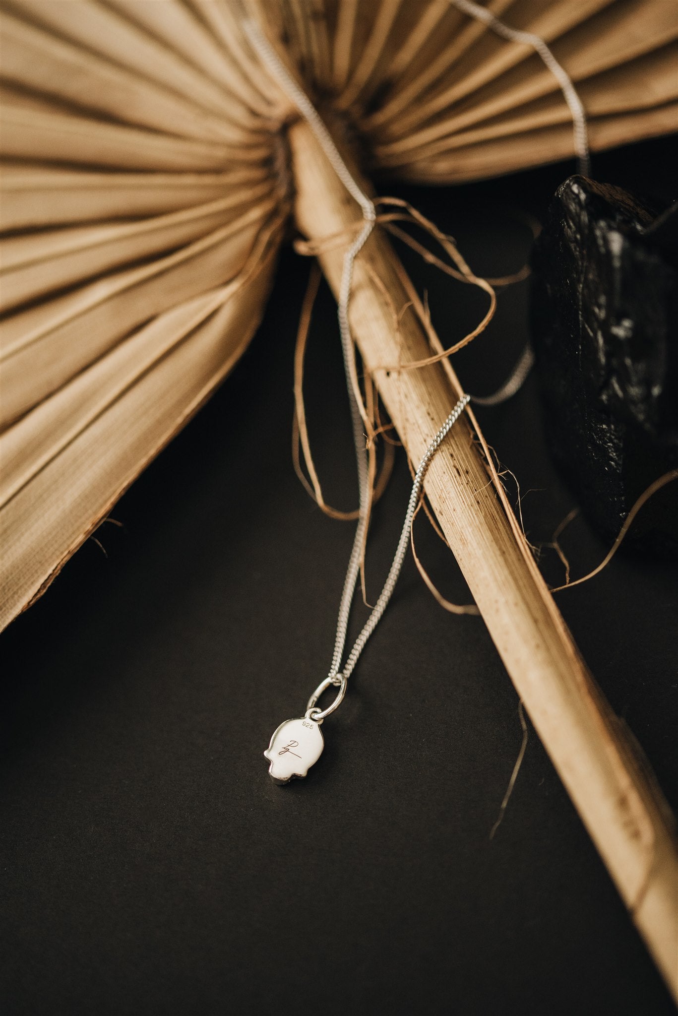 Stoned Skull Necklace