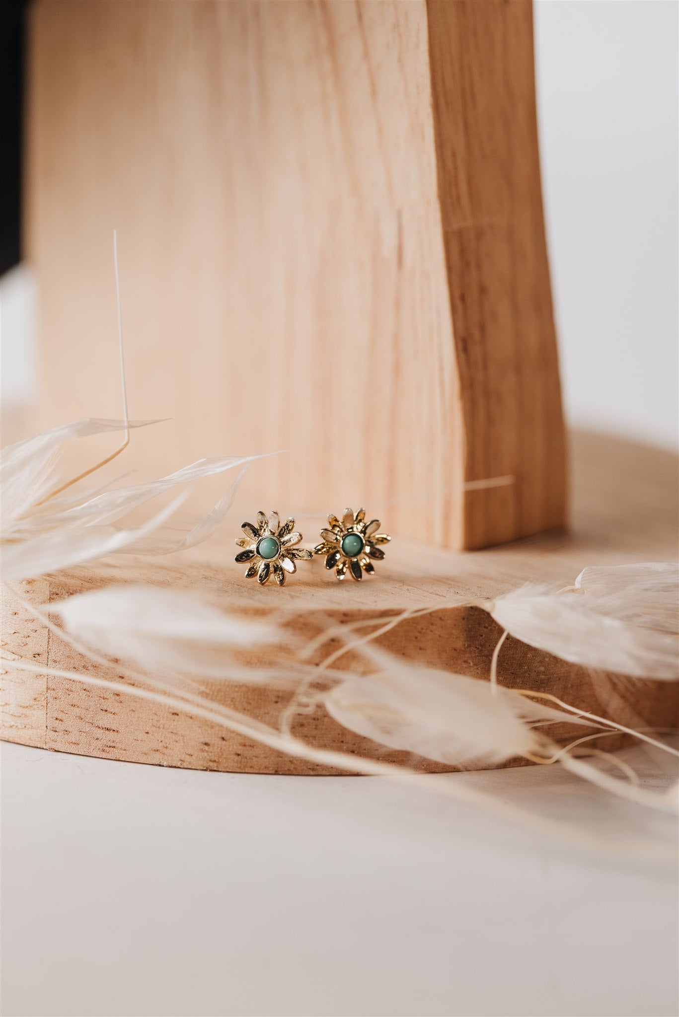 Turquoise Daisy Studs