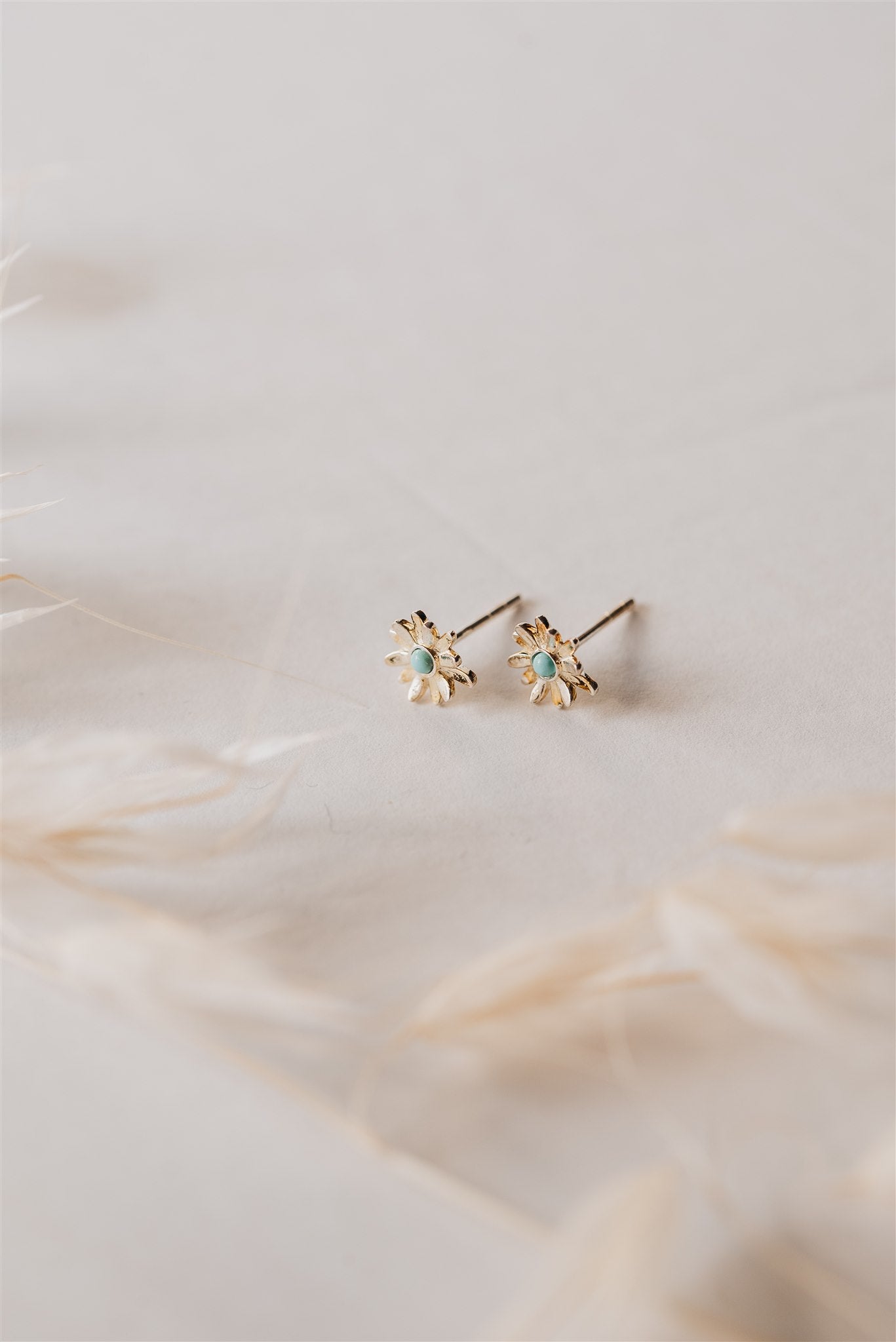 Turquoise Daisy Studs