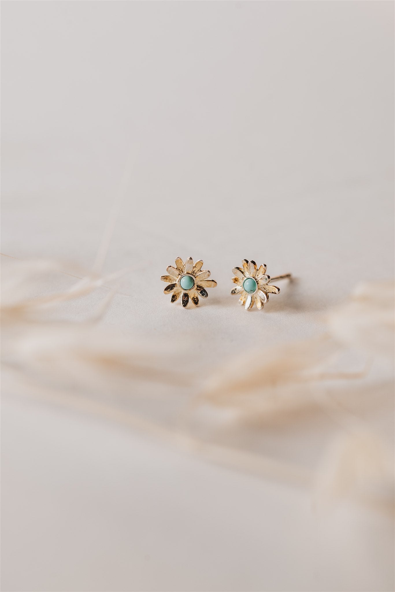 Turquoise Daisy Studs