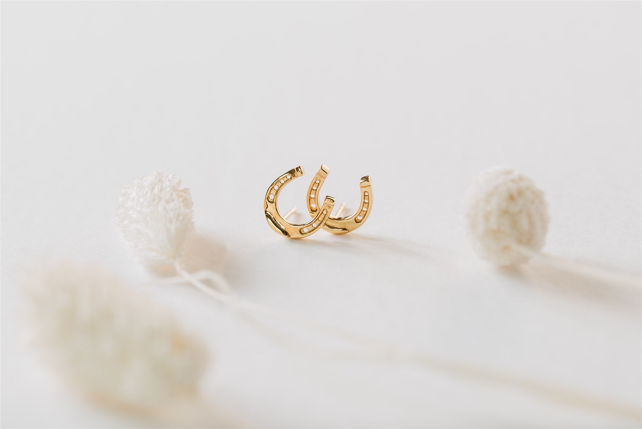 Lucky Horse Shoe Studs