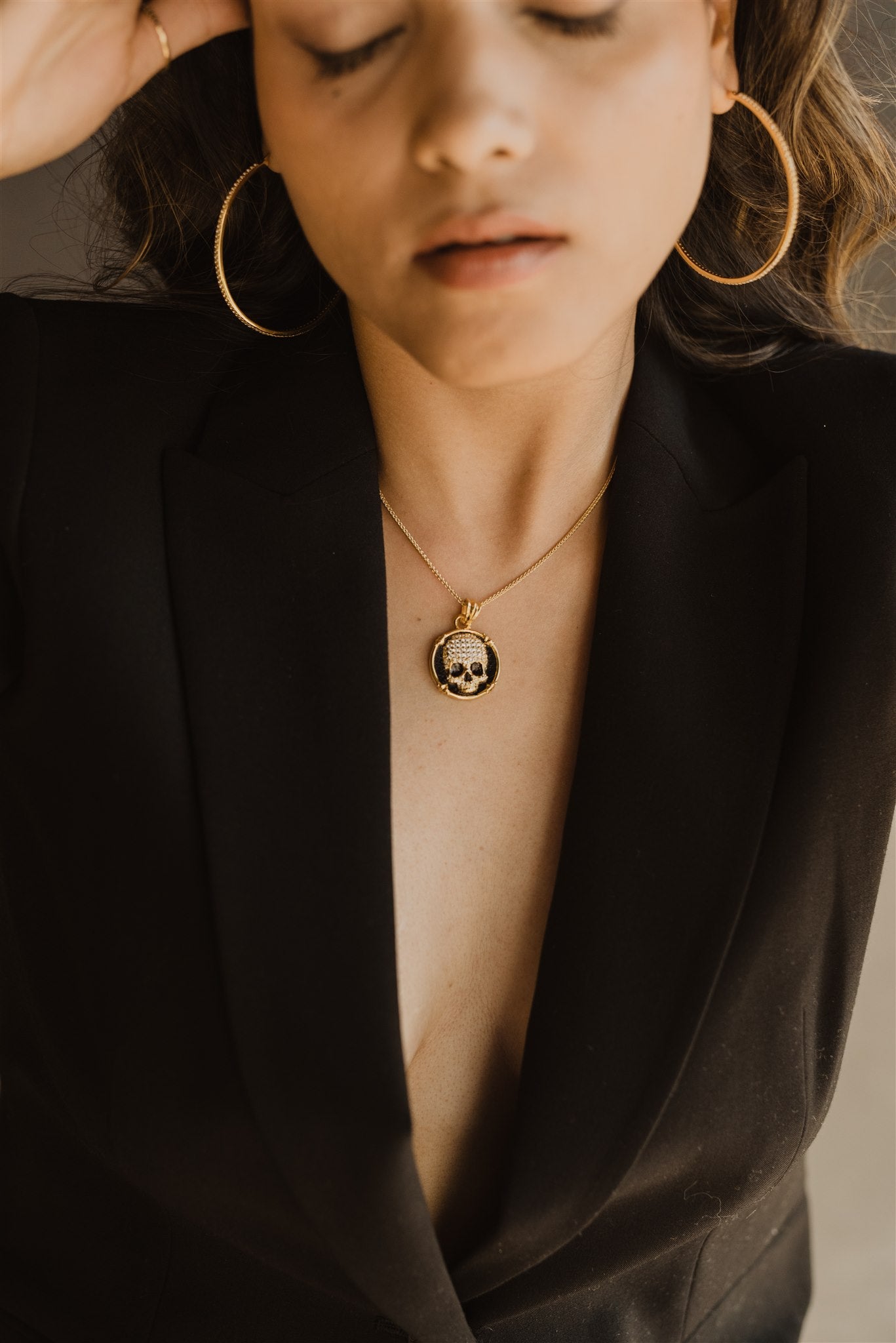Pave Skull Amulet