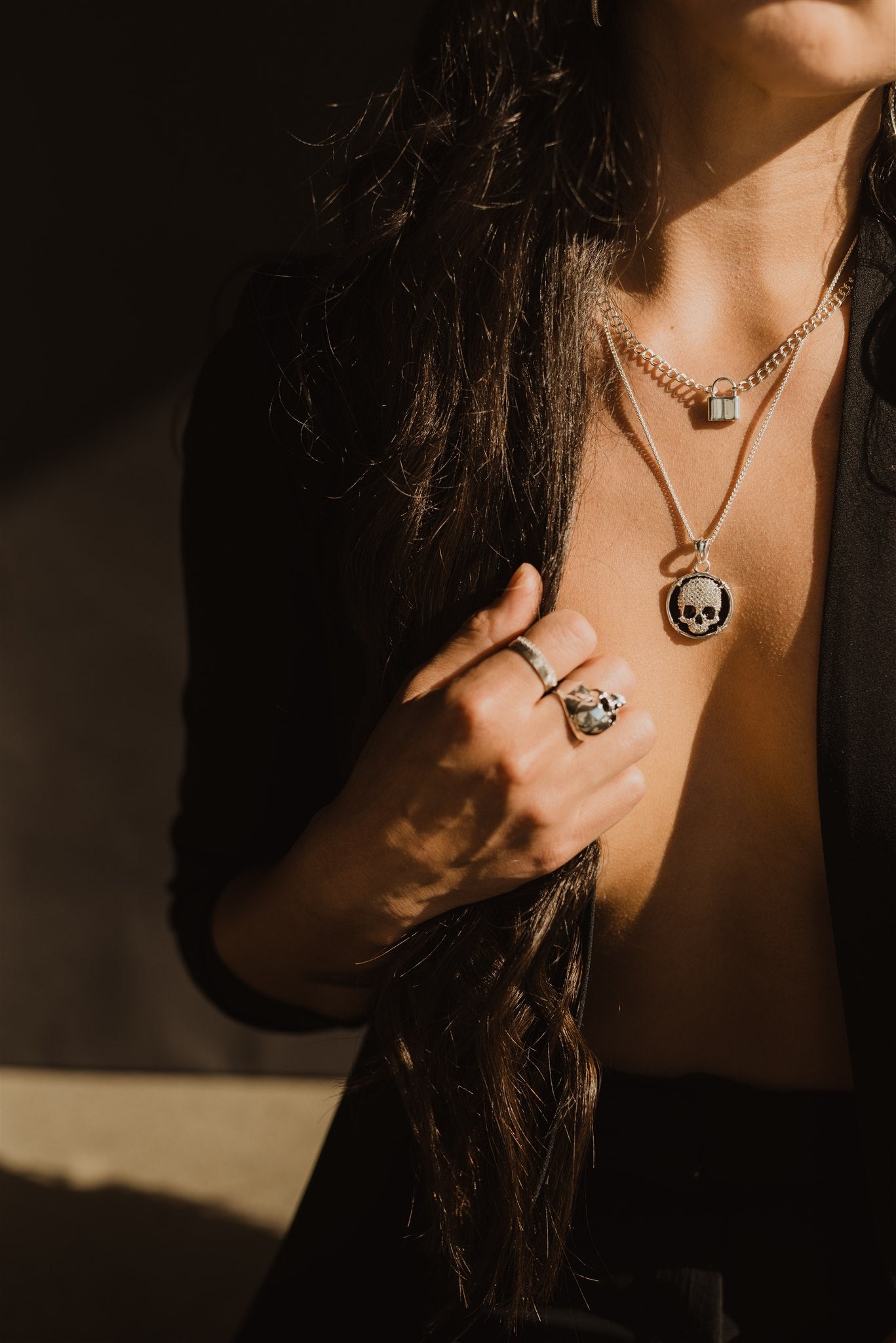 Pave Skull Amulet