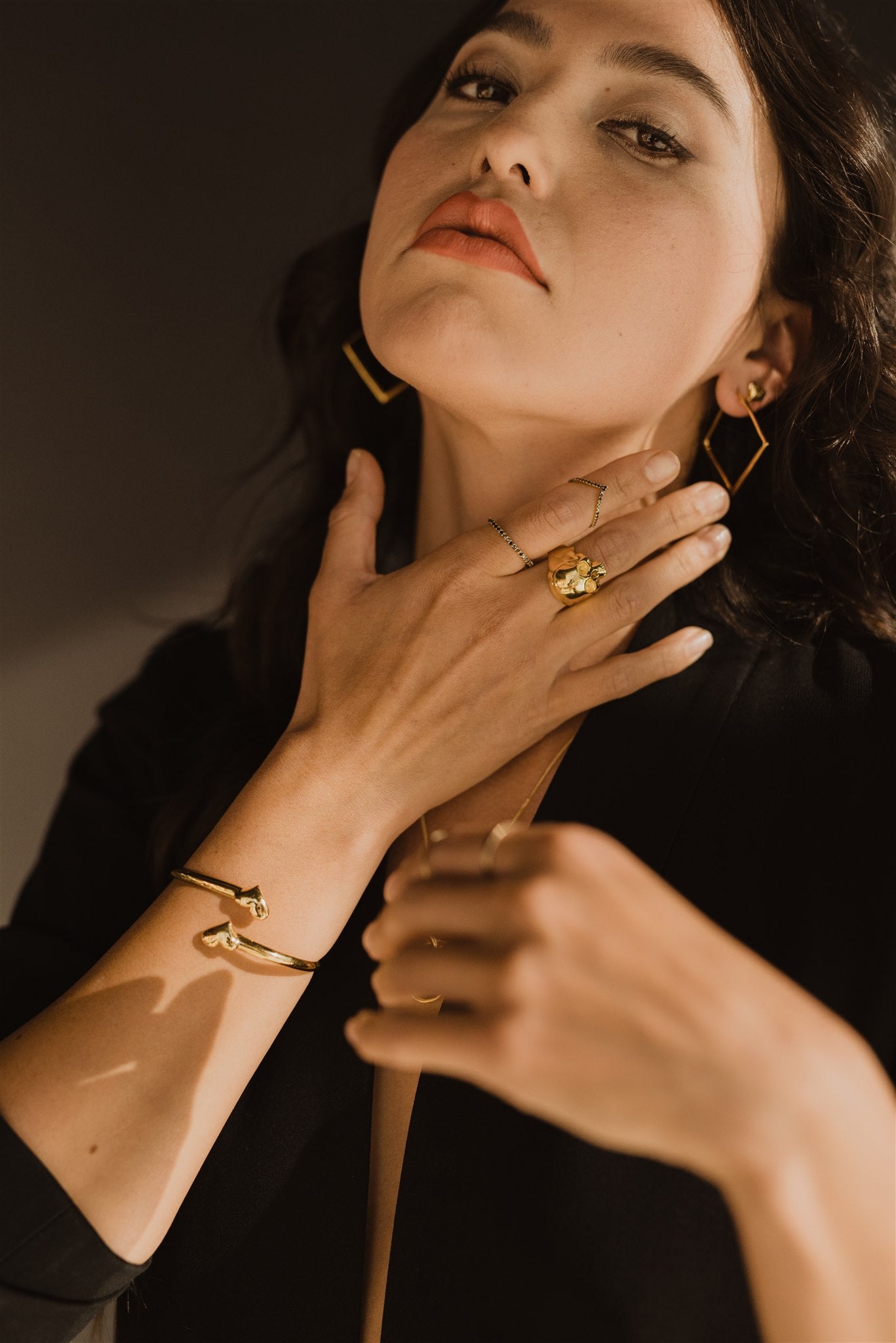 Golden Wishbone Ring
