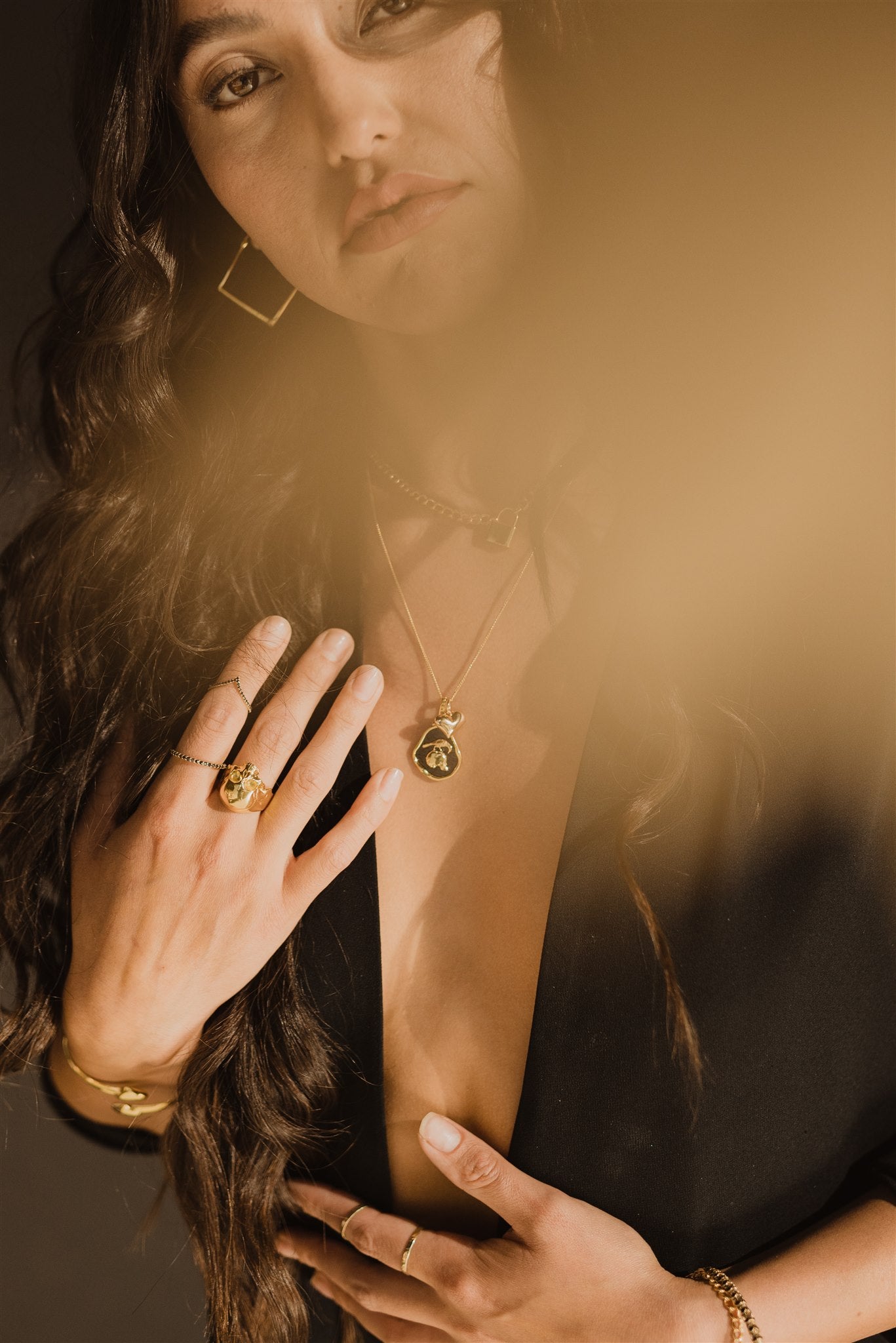 Gold Classic Skull Ring