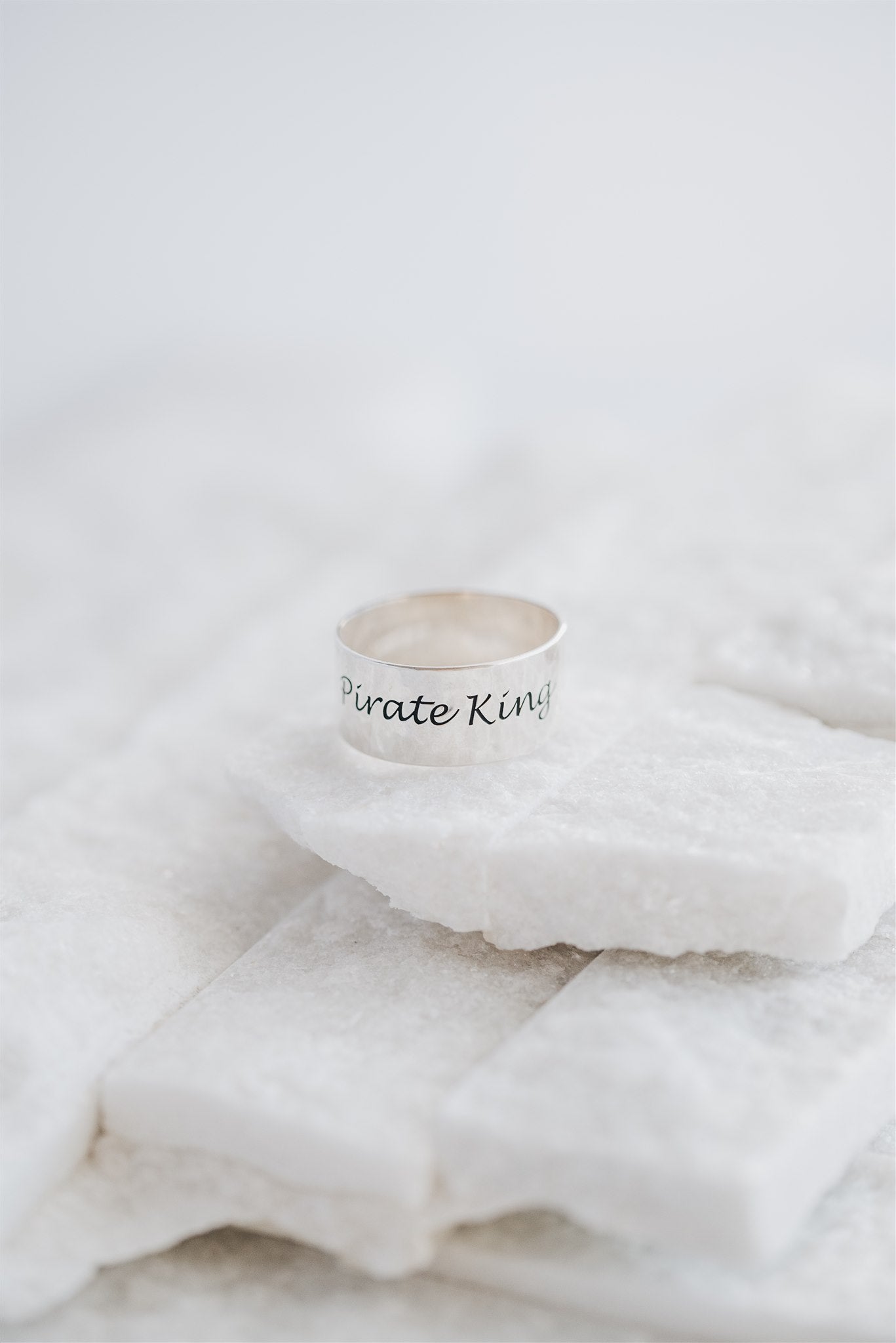 Personalized Wide Band Ring