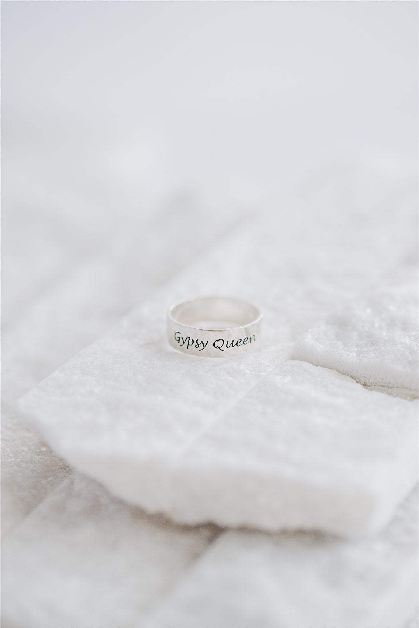 Personalized Wide Band Ring