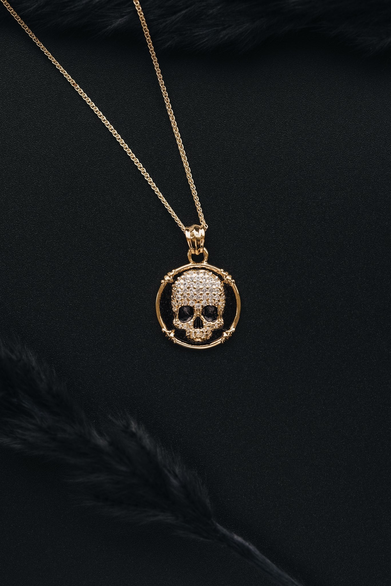 Pave Skull Amulet