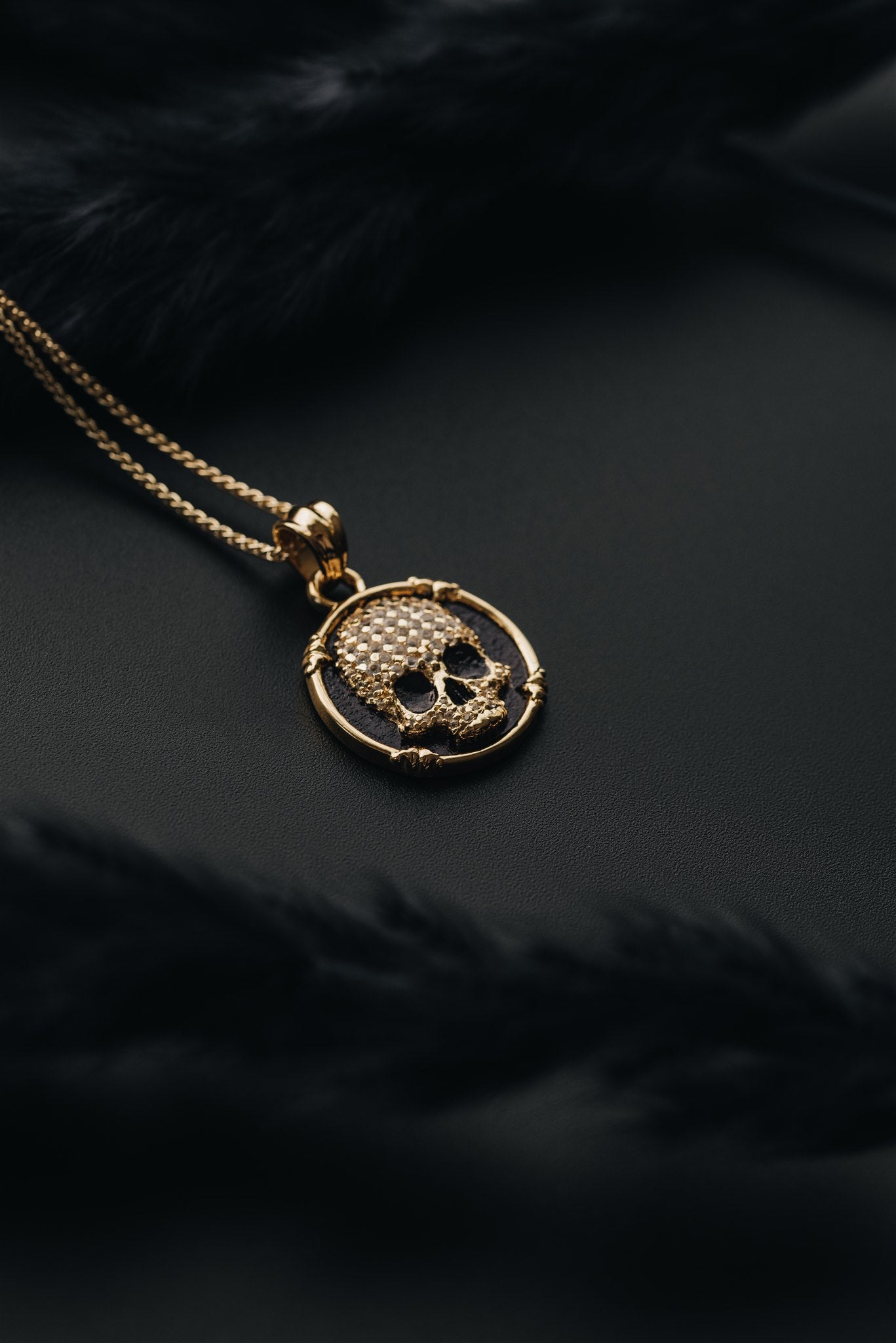 Pave Skull Amulet