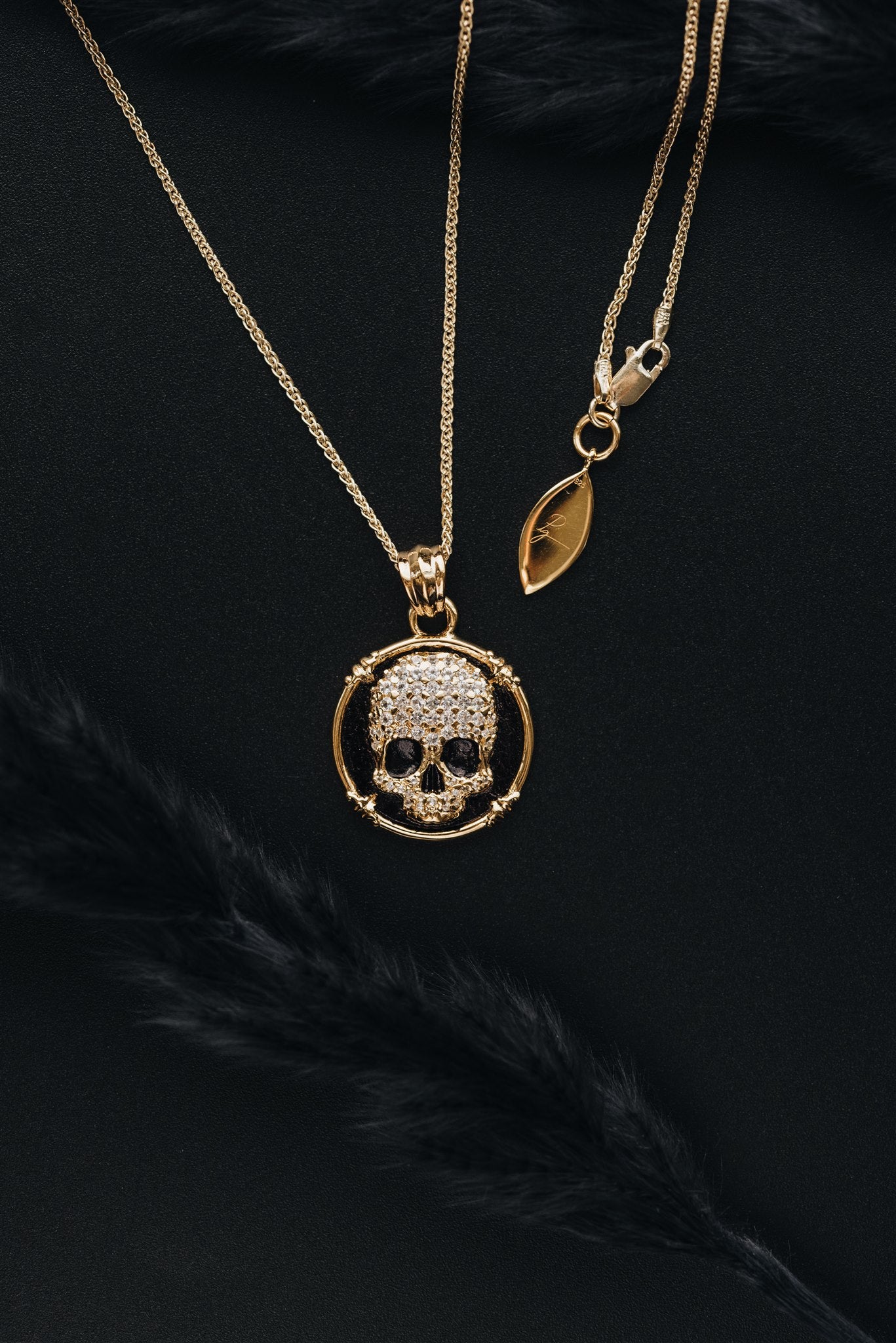 Pave Skull Amulet