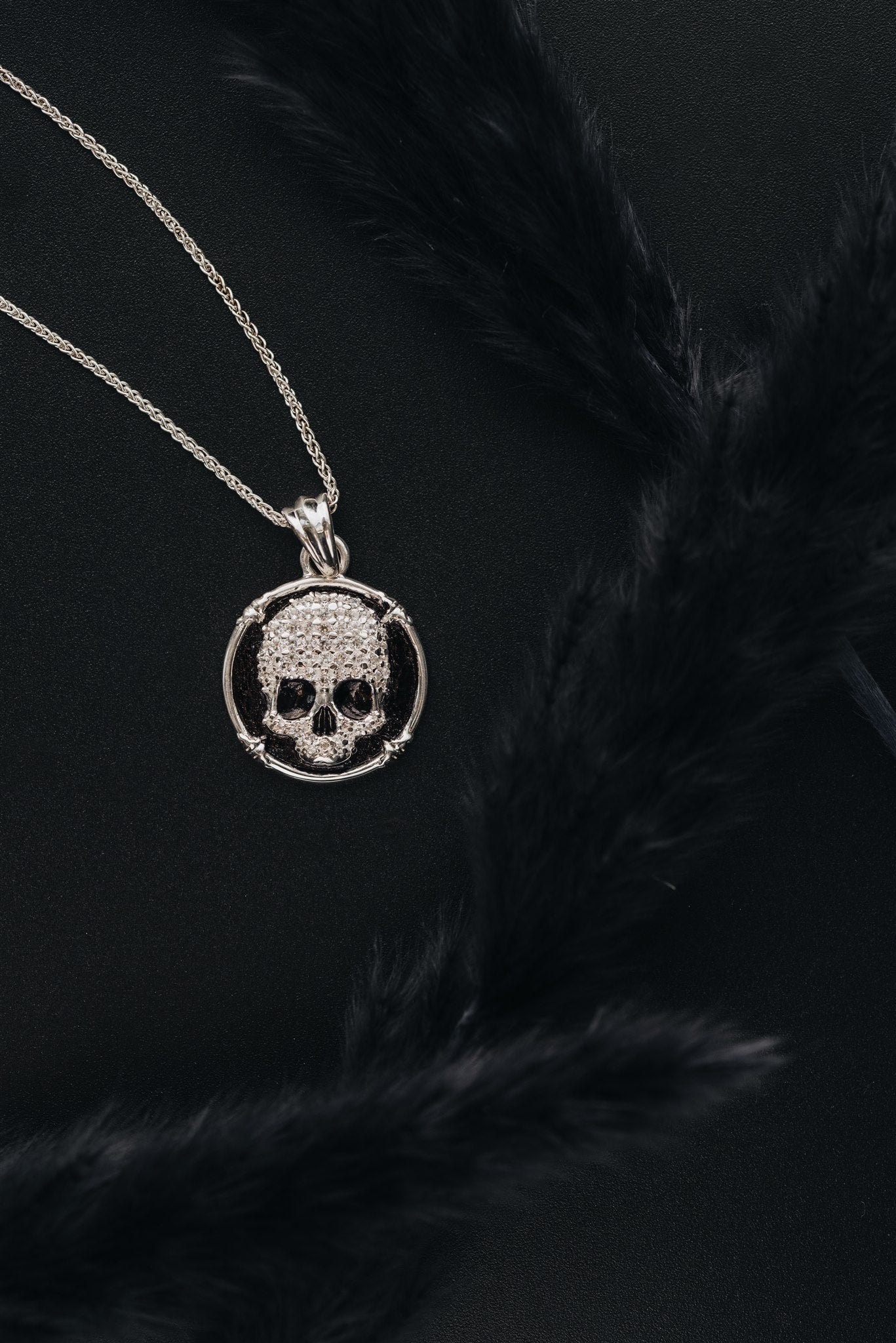 Pave Skull Amulet