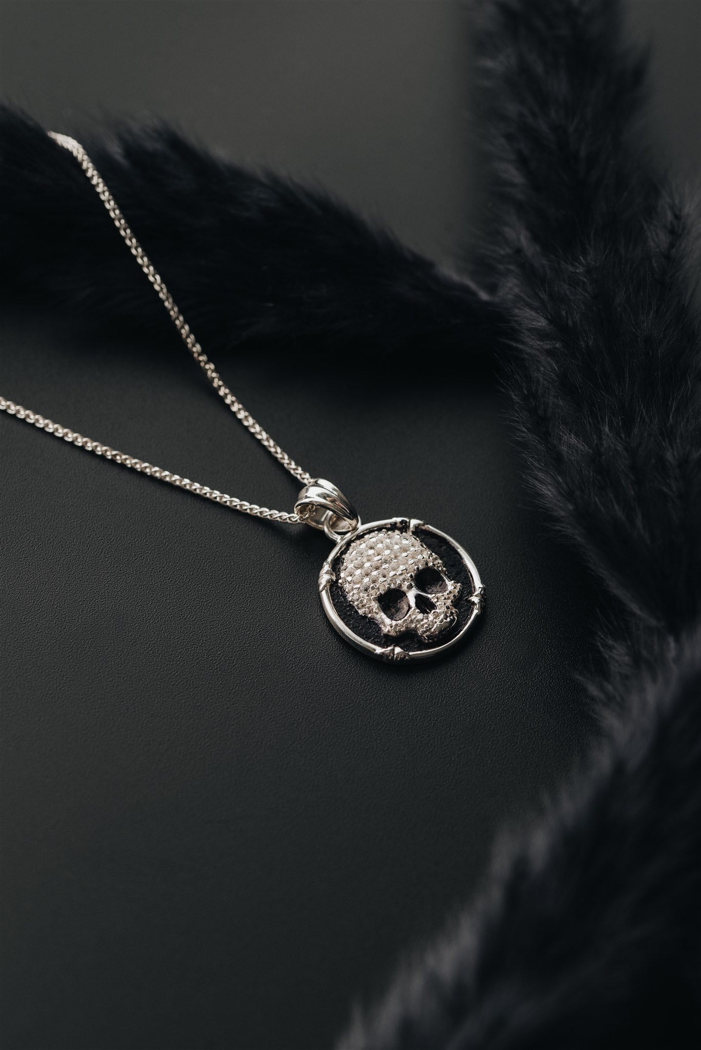 Pave Skull Amulet