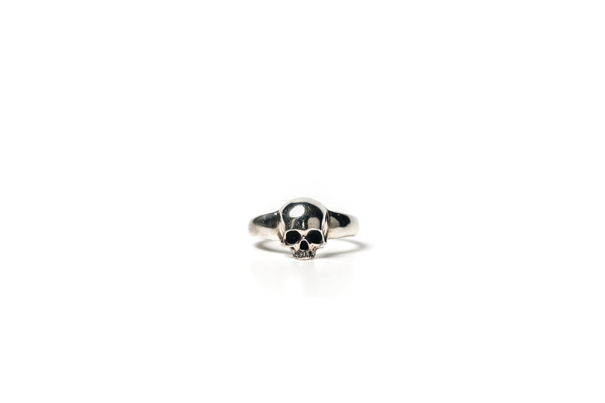 Skull Solitaire Ring