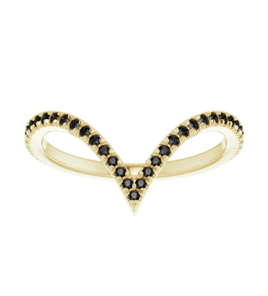 Golden Wishbone Ring