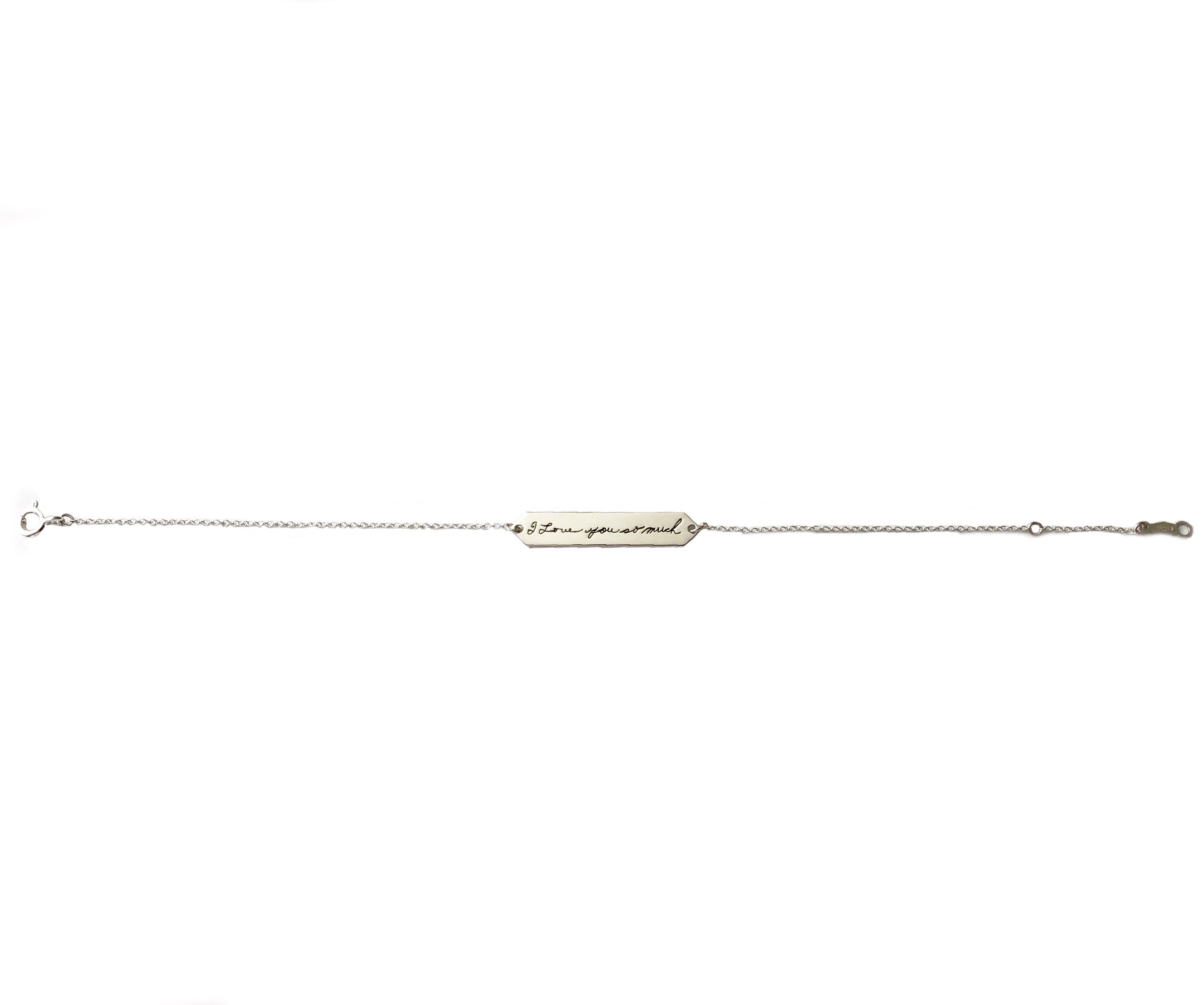 Handwritten Message Bracelet