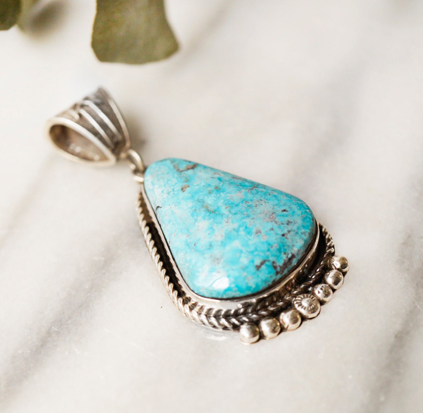 Birds Eye Kingman Turquoise Pendant