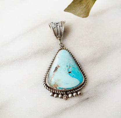 Birds Eye Kingman Turquoise Pendant