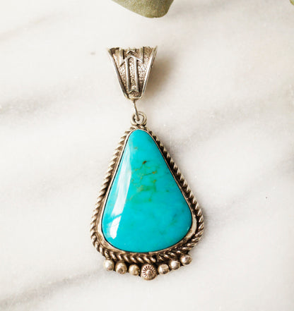 Birdseye Kingman Turquoise Pendant
