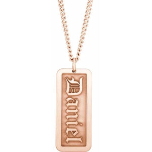 Old English Dog Tag